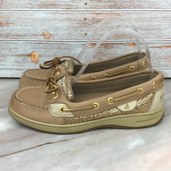 Sperry Top-Sider Women’s Angelfish in Gold Glitter size 6 EUC - Picture 2 of 9